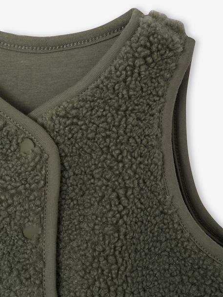 Baby sherpa bodywarmer groen - vertbaudet enfant 
