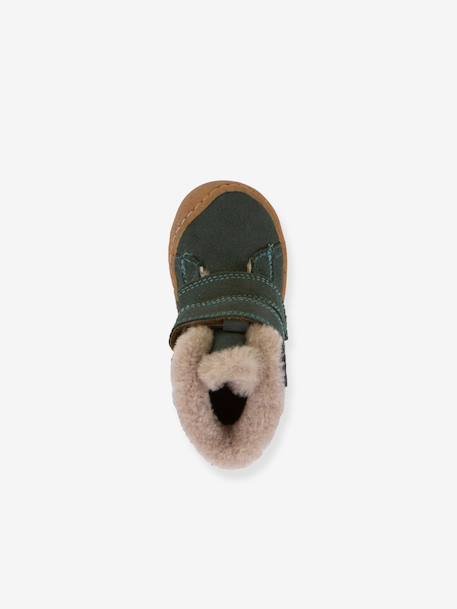 Boots voor meisjes MINNI SUEDE FRODDO fuchsia+oudroze+petrolblauw - vertbaudet enfant 