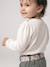 Babyshirt met lange mouwen en print ecru - vertbaudet enfant 