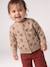 Gebreid babyvestje met knopen gemêleerd beige - vertbaudet enfant 
