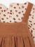 Set fluwelen blouse en overall voor meisjesbaby hemelsblauw+noisette - vertbaudet enfant 