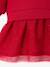Jurk babymeisje van twee materialen rood - vertbaudet enfant 