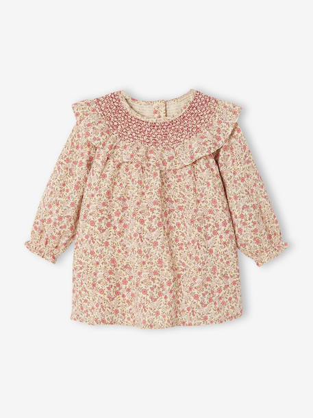Robe bébé fille manches longues écru - vertbaudet enfant 
