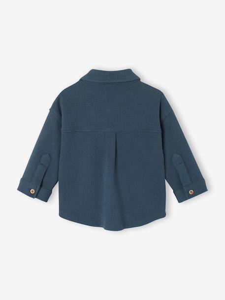 Surchemise bébé garçon manches longues bleu canard - vertbaudet enfant 
