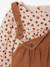 Set fluwelen blouse en overall voor meisjesbaby hemelsblauw+noisette - vertbaudet enfant 