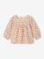 Set fluwelen blouse en overall voor meisjesbaby hemelsblauw+noisette - vertbaudet enfant 