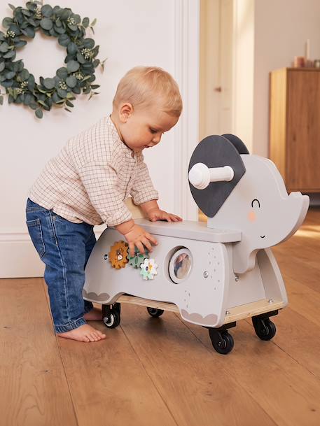 TANZANIE olifantdrager van FSC®-hout grijs - vertbaudet enfant 