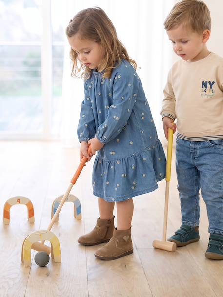 FSC® houten croquetspel meerkleurig - vertbaudet enfant 