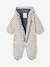 Combinaison à capuche anti-pluie bébé doublée maille polaire bleu nuit+sable+vert sauge - vertbaudet enfant 