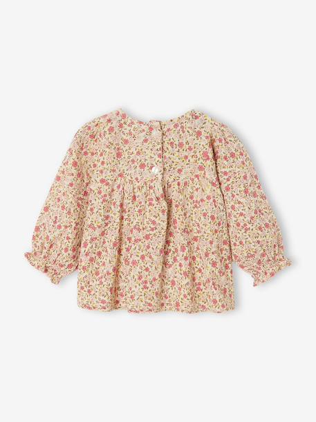 Blouse bébé fille manches longues écru - vertbaudet enfant 