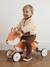 Houten FSCÂ® loopwagen in de vorm van een vos sinaasappel - vertbaudet enfant 