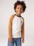 Jongensshirt met lange mouwen bordeauxrood+okergeel+saliegroen - vertbaudet enfant 