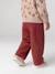 Pantalon large bébé fille marron - vertbaudet enfant 