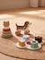 FSC® houten speelset met 3 speeltjes karamel - vertbaudet enfant 