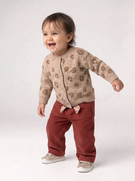 Pantalon large bébé fille marron - vertbaudet enfant 