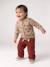 Pantalon large bébé fille marron - vertbaudet enfant 