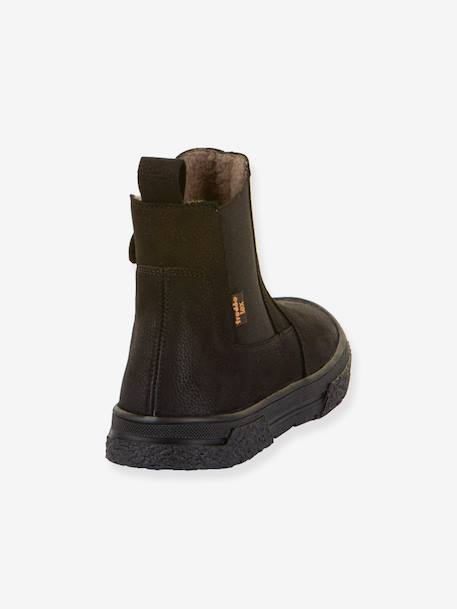 Boots kinderen PULSE TEX CHELYS WOOL Froddo karamel+nachtblauw+zwart - vertbaudet enfant 