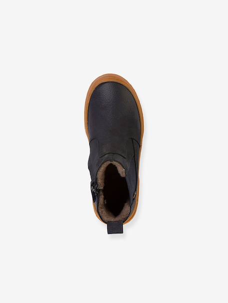 Boots kinderen PULSE TEX CHELYS WOOL Froddo karamel+nachtblauw+zwart - vertbaudet enfant 