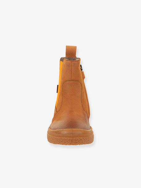 Boots kinderen PULSE TEX CHELYS WOOL Froddo karamel+nachtblauw+zwart - vertbaudet enfant 