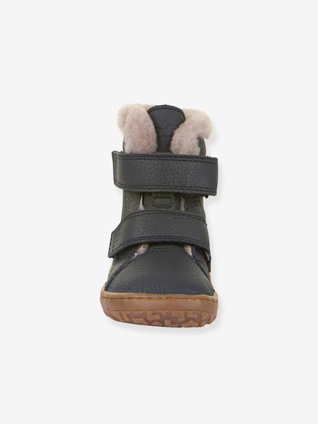 Barefoot laarzen kinderen BAREFOOT FURRY FRODDO bordeauxrood+nachtblauw - vertbaudet enfant 