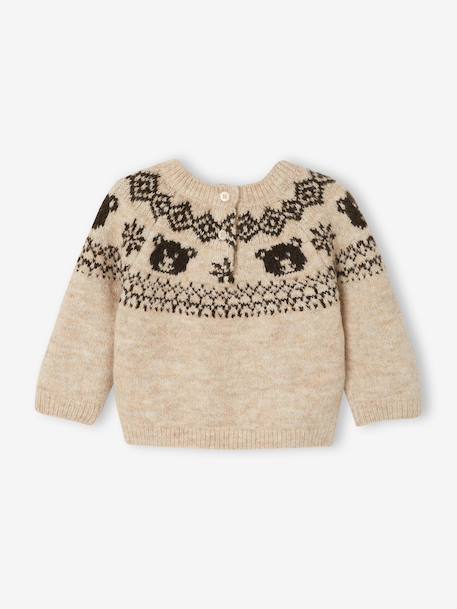 Pull bébé garçon tricot beige chiné - vertbaudet enfant 