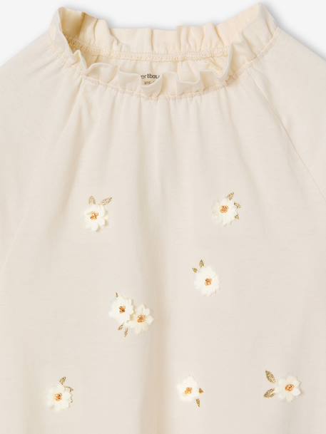 Blouse longue enfant fille écru - vertbaudet enfant 