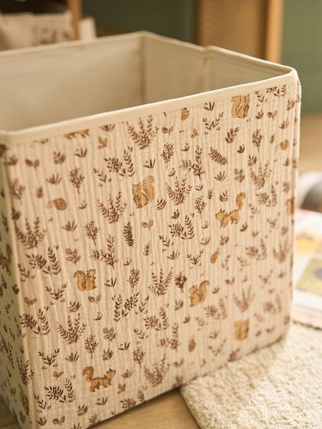 Set van 3 opbergbakken van mousseline beige - vertbaudet enfant 