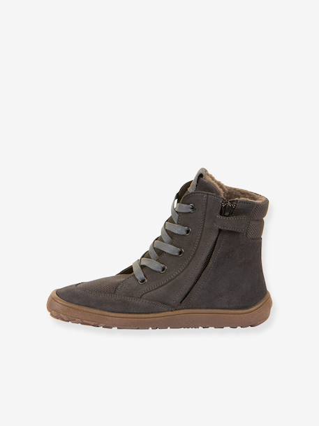 Blotevoetenlaarzen voor meisjes BAREFOOT TEX WOOL GROW Froddo leigrijs - vertbaudet enfant 