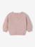 Jacquard trui baby meisje gemêleerd beige+parme - vertbaudet enfant 