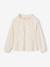 Lange meisjesblouse ecru - vertbaudet enfant 