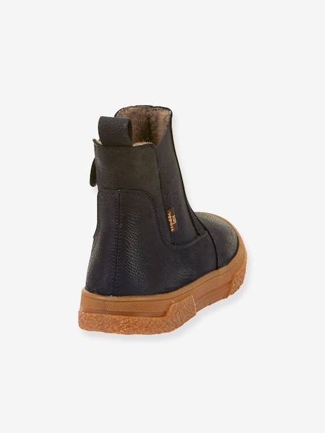 Boots kinderen PULSE TEX CHELYS WOOL Froddo karamel+nachtblauw+zwart - vertbaudet enfant 