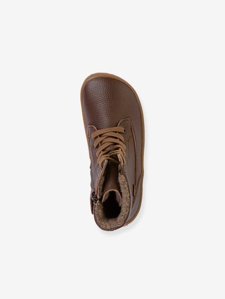 Bottes pieds nus enfants BAREFOOT TEX LACES Froddo marron - vertbaudet enfant 