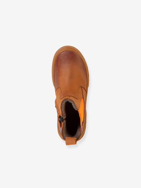 Boots kinderen PULSE TEX CHELYS WOOL Froddo karamel+nachtblauw+zwart - vertbaudet enfant 