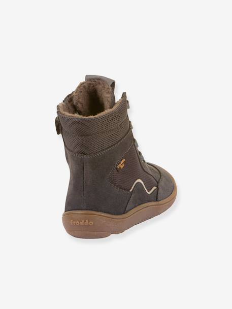 Blotevoetenlaarzen voor meisjes BAREFOOT TEX WOOL GROW Froddo leigrijs - vertbaudet enfant 