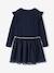 Robe Noël bi-matière jupon en tulle fille écru+marine - vertbaudet enfant 