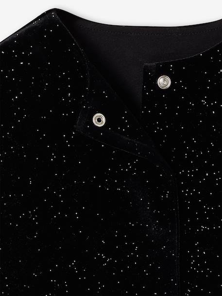 Kimono fille manches longues noir - vertbaudet enfant 