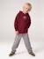 Sweat à capuche garçon marine+rouge chiné - vertbaudet enfant 