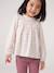 Blouse fille manches smockées ivoire+vanille+vert sauge - vertbaudet enfant 