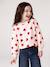 Meisjessweater met ronde hals ecru+ivoor+lichtroze+taupe - vertbaudet enfant 