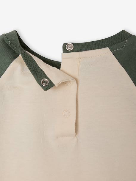 T-shirt met lange mouwen babyjongen vanille - vertbaudet enfant 