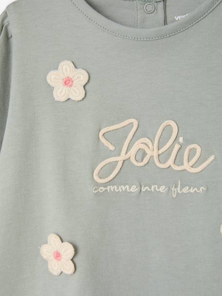 Babyshirt met lange mouwen ijsblauw - vertbaudet enfant 