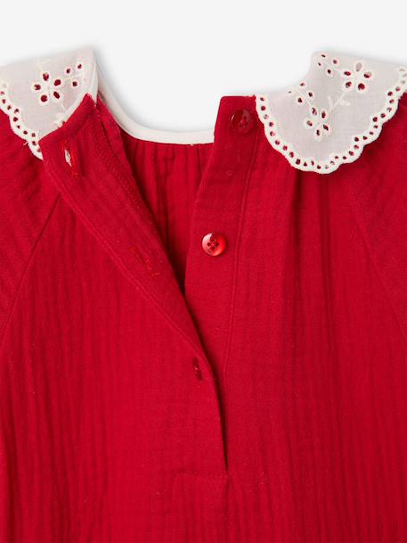 Set romper en maillot voor babymeisjes rood - vertbaudet enfant 