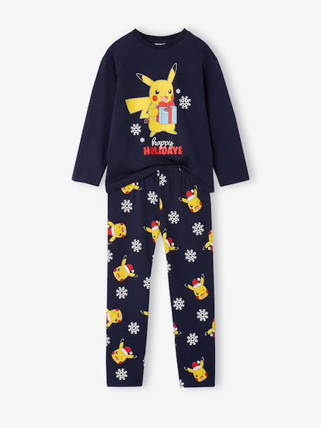 Pokémon kerstpyjama jongen marineblauw - vertbaudet enfant 