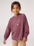 Meisjesshirt met studs inktblauw+pruim - vertbaudet enfant 