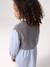 Robe-chemise fille effet 2 en 1 écru+gris chiné+marine - vertbaudet enfant 