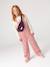Meisjesshirt met lange mouwen antraciet+ecru+oudroze - vertbaudet enfant 