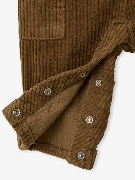 Ensemble salopette chemise bébé garçon olive - vertbaudet enfant 