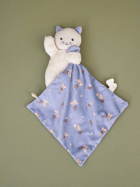 Doudou lapin - blanc+marron+vert+violet - vertbaudet enfant 
