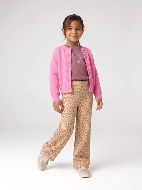 Gilet fille manches longues bleu+bordeaux+rose - vertbaudet enfant 