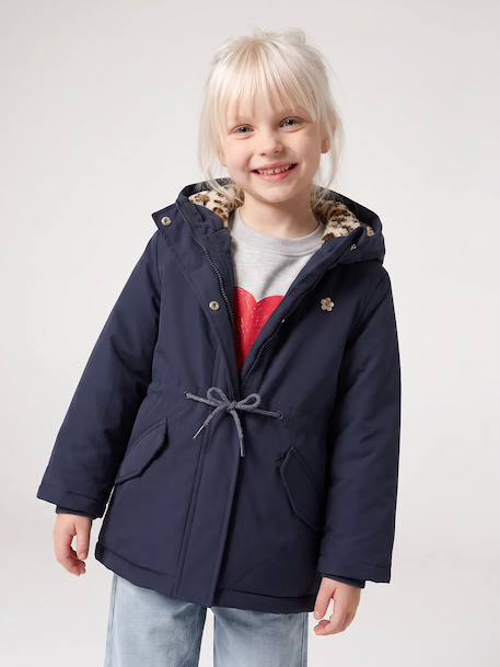 Parka 3 en 1 fille amovible blush+marine - vertbaudet enfant 